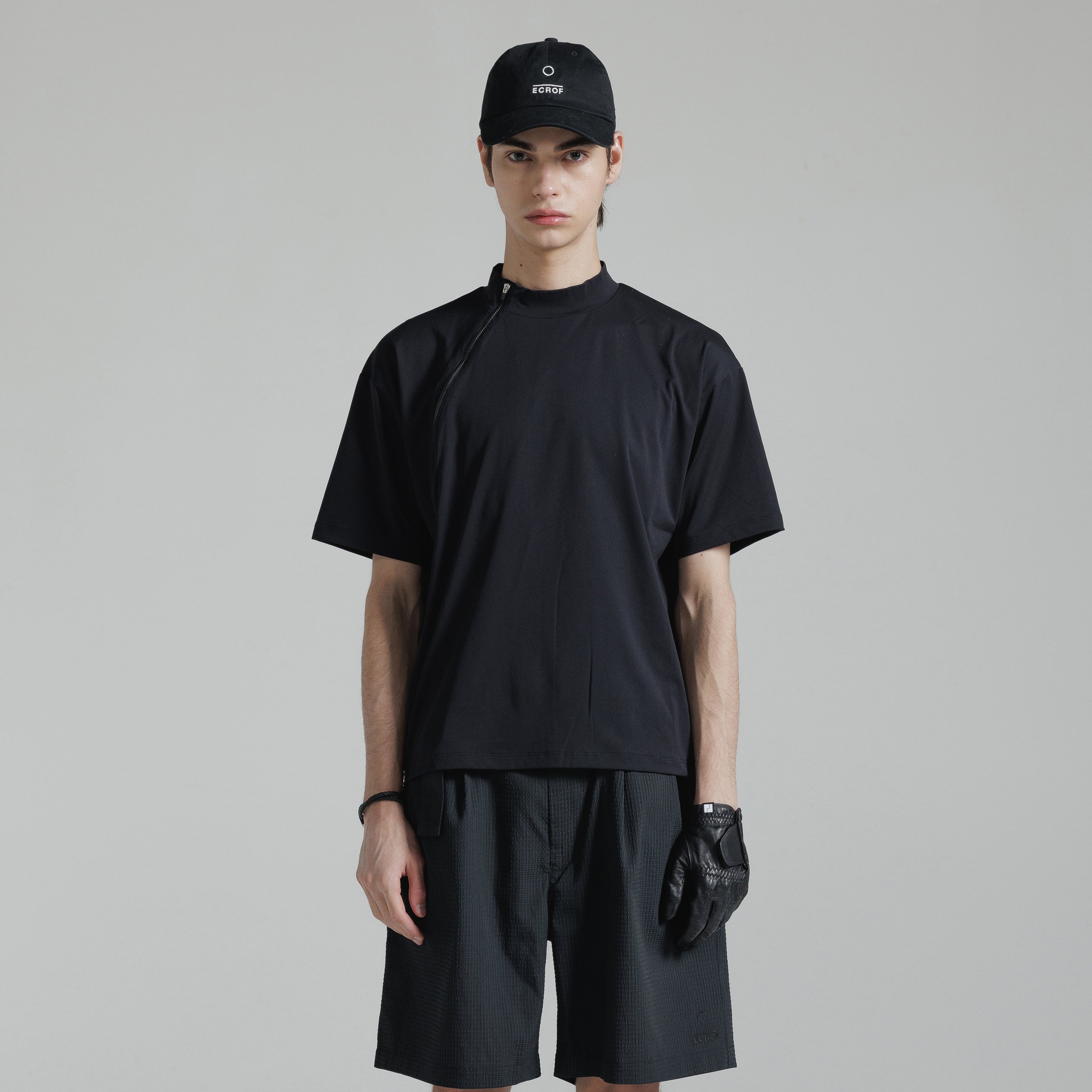 ジップモックネック / Zip Mock Neck ( Short )