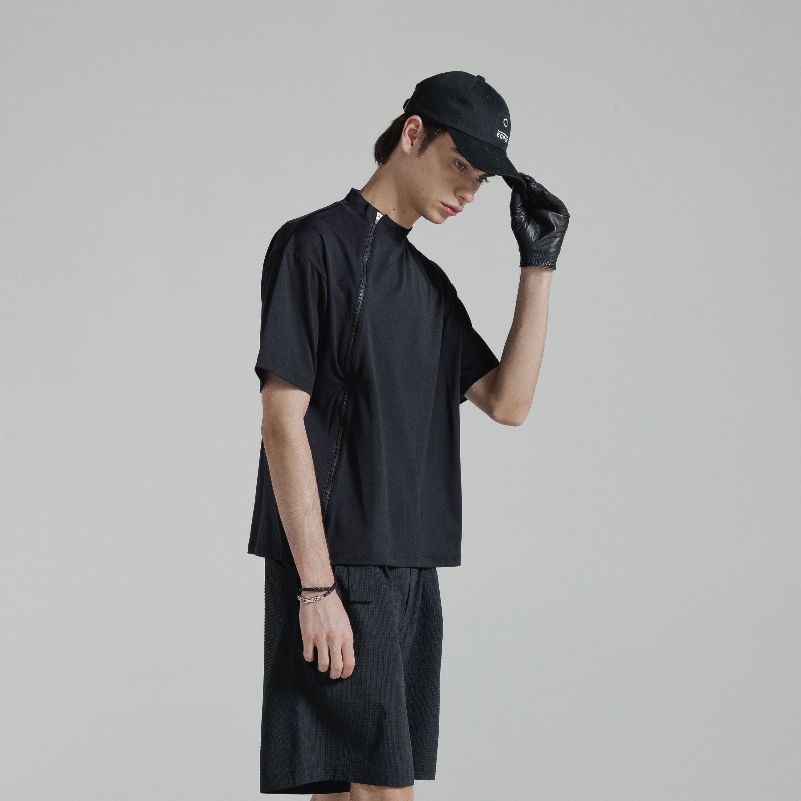 ジップモックネック / Zip Mock Neck ( Short )