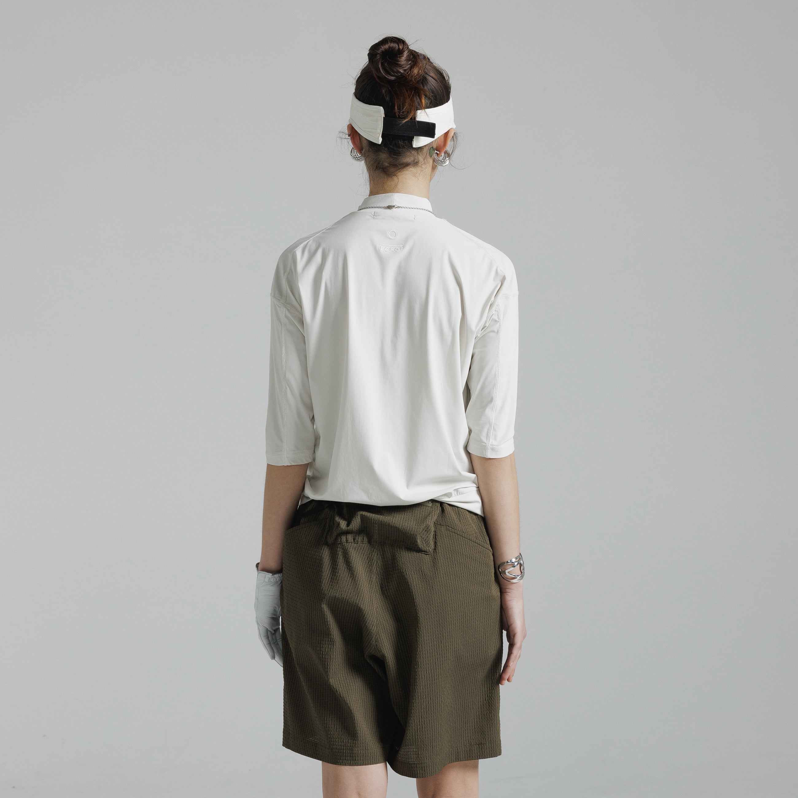 7分袖モックネック / 3/4 Sleeve Mock Neck