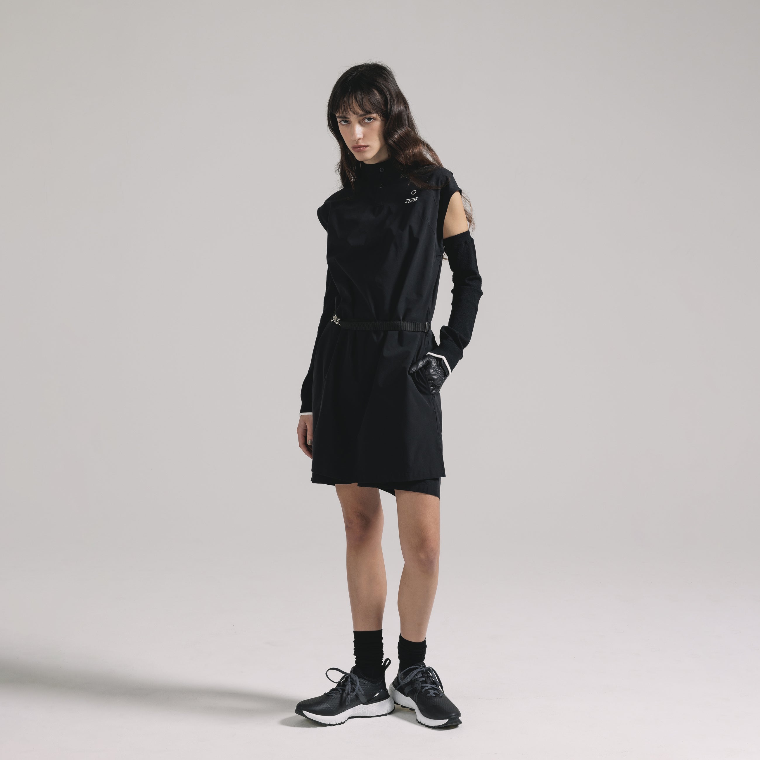 ワンピース / Stand collar No Sleeve dress