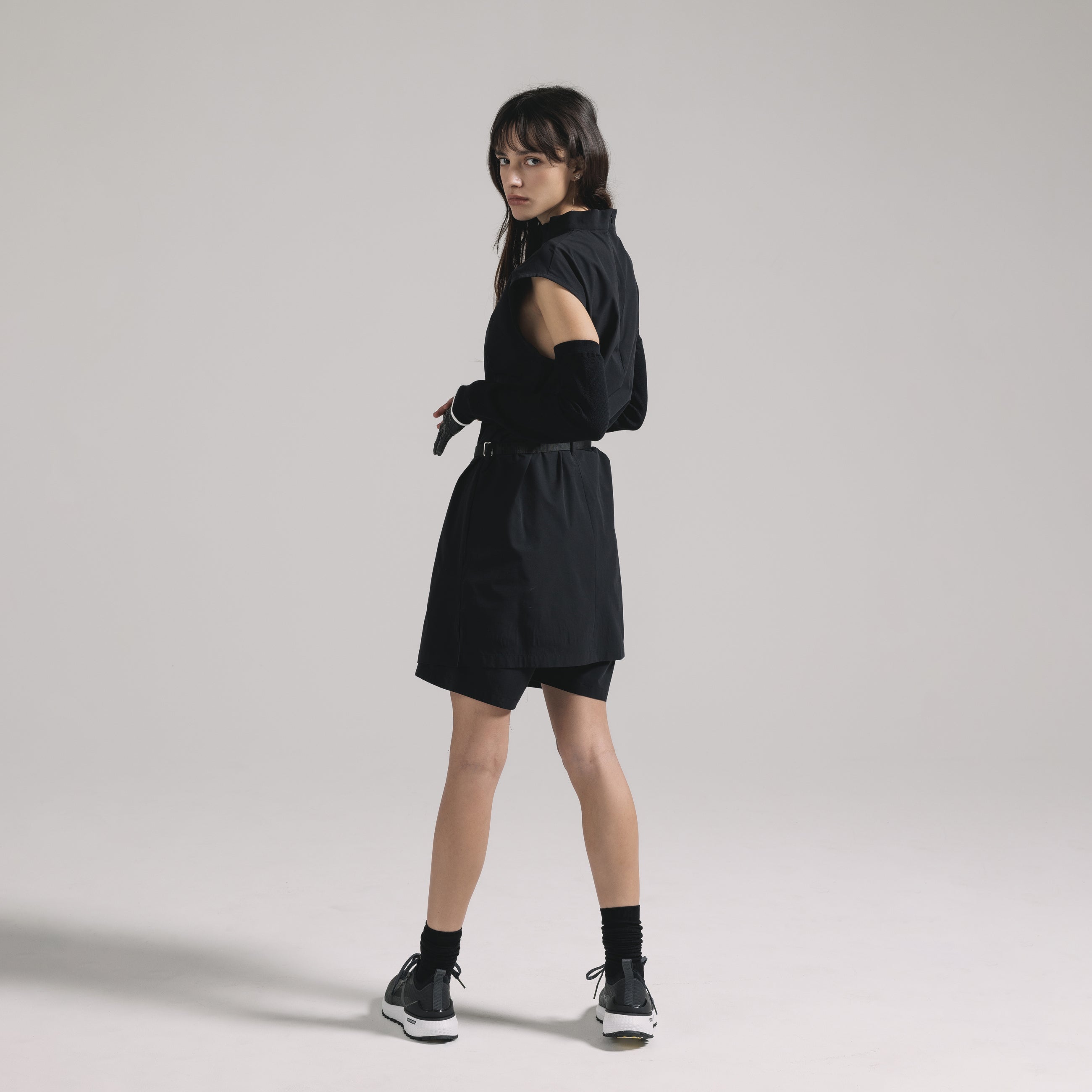 ワンピース / Stand collar No Sleeve dress