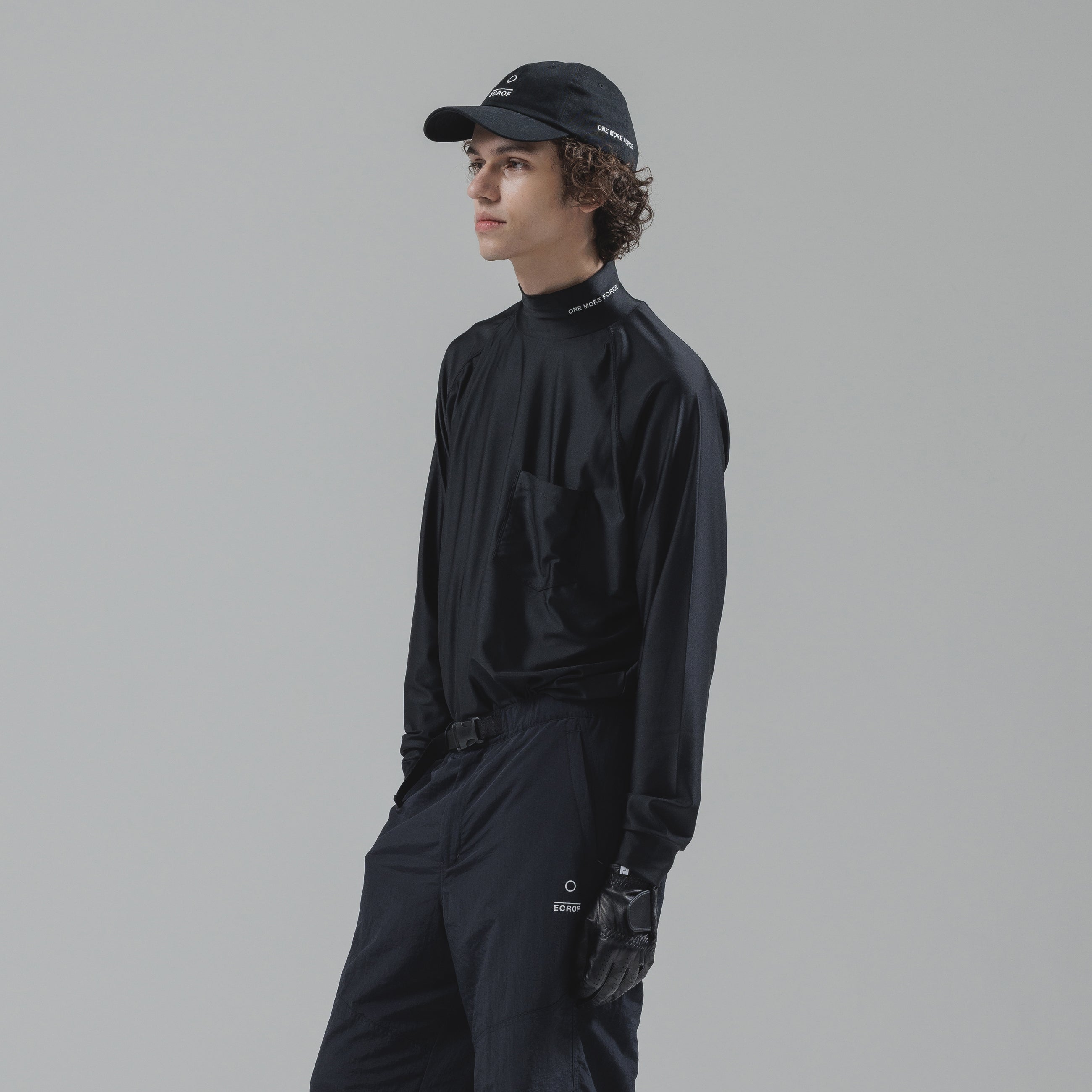 ストレッチモックネックシャツ / Stretch mock neck shirt