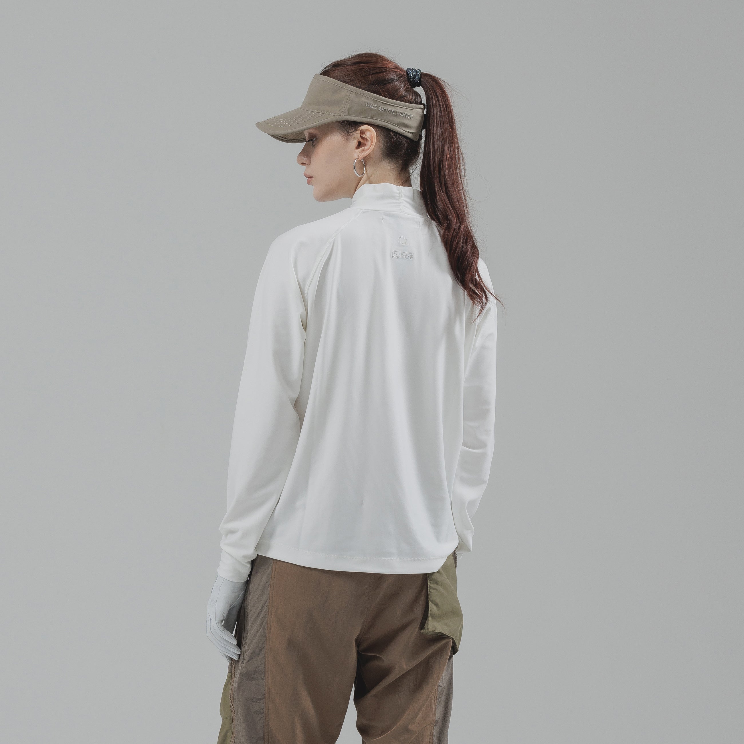 ストレッチモックネックシャツ / Stretch mock neck shirt